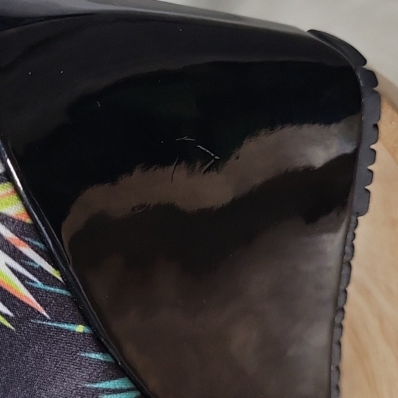 AK Anne Klein Sport AKTRU tropical closed toe wedge womens size 9M - Picture 10 of 13